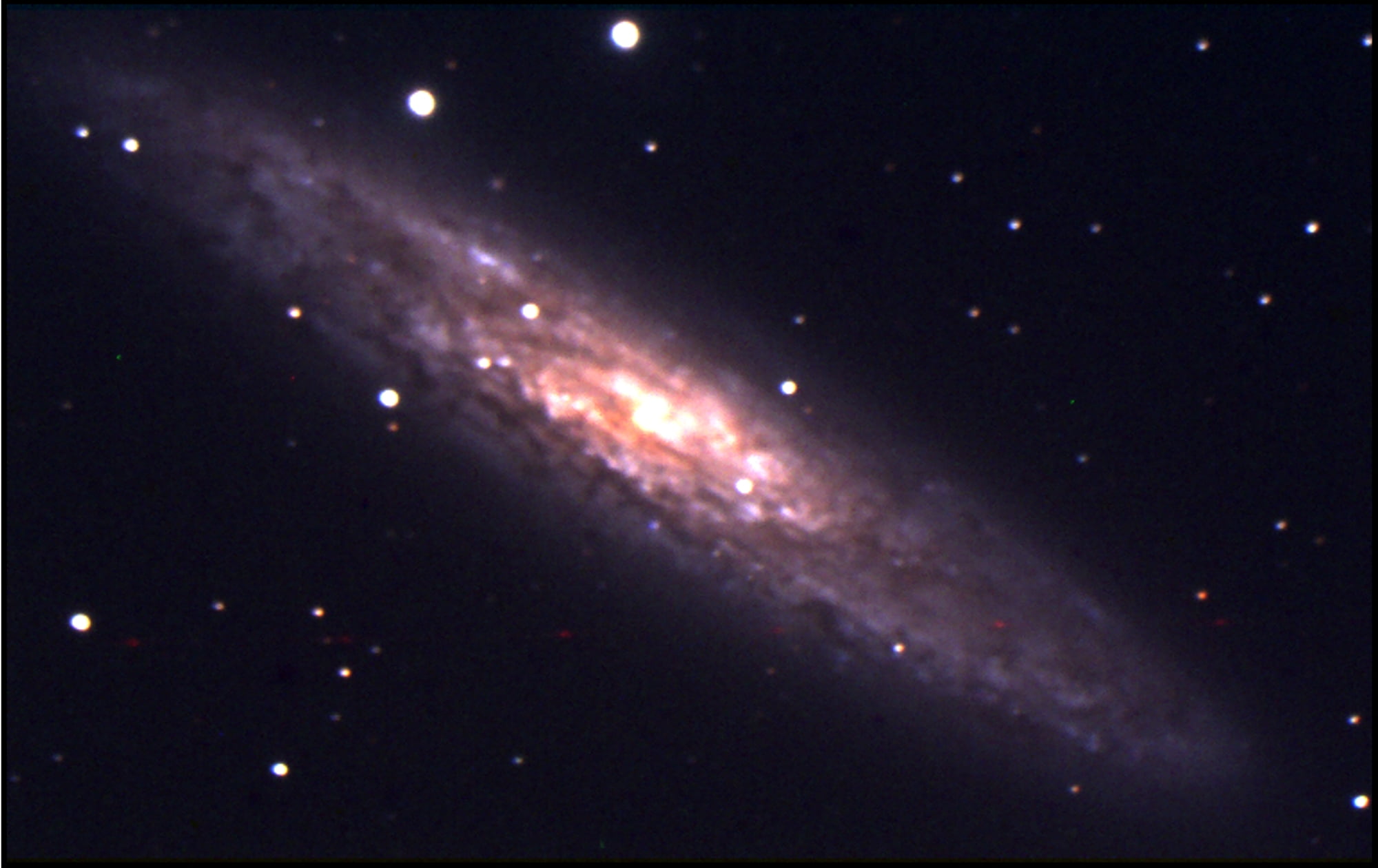 NGC 253 Sculptor (8 million light years from earth) - "Baker Observatory" - Photographer © Darren Chase, Woomera