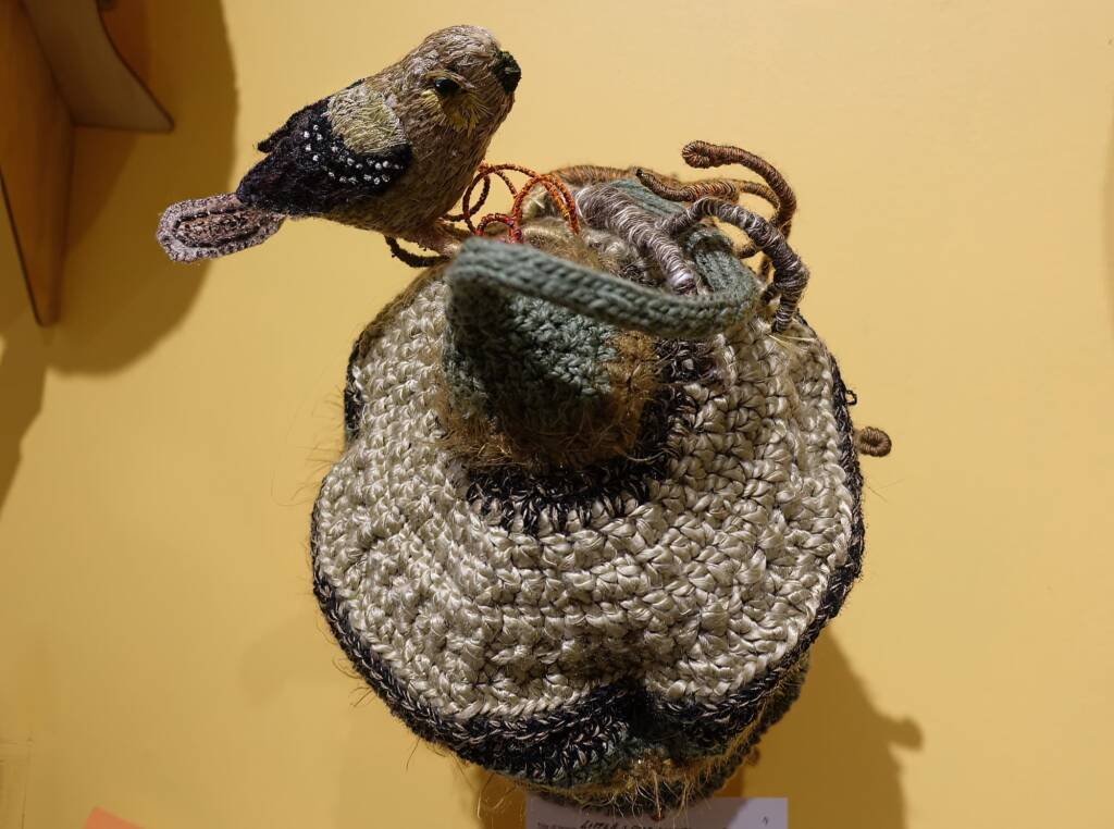 "Little Aussie Endangered Bird" by Lorraine Boomer - Alice Springs Beanie Festival