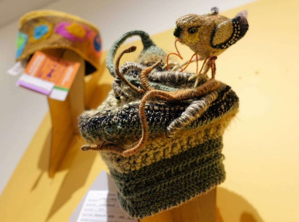 "Little Aussie Endangered Bird" by Lorraine Boomer - Alice Springs Beanie Festival