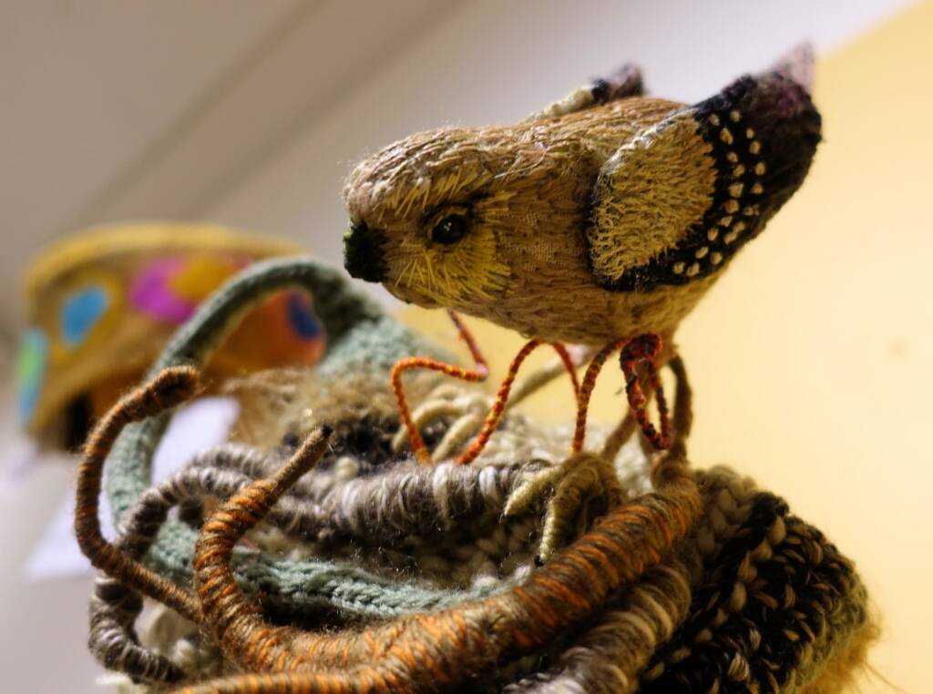 "Little Aussie Endangered Bird" by Lorraine Boomer - Alice Springs Beanie Festival