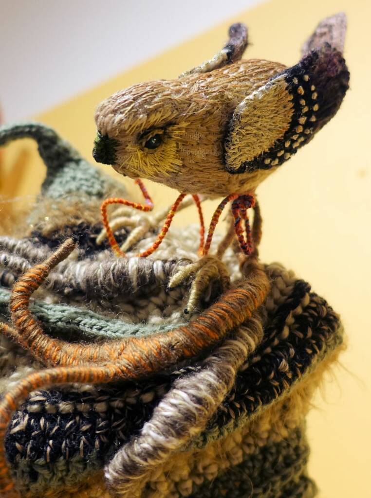 "Little Aussie Endangered Bird" by Lorraine Boomer - Alice Springs Beanie Festival