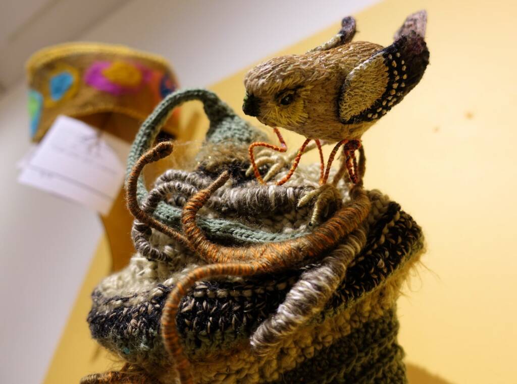 "Little Aussie Endangered Bird" by Lorraine Boomer - Alice Springs Beanie Festival