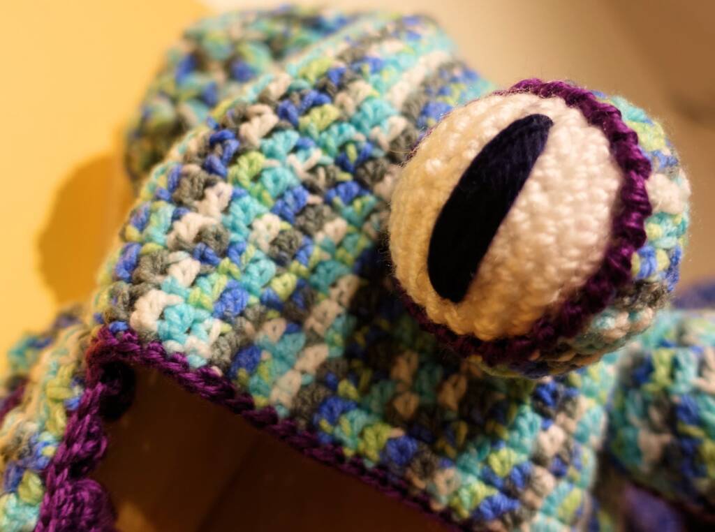 Octopus by Anna Rodriguez, Beldon WA Crochet yarn - Alice Springs Beanie Festival 2022