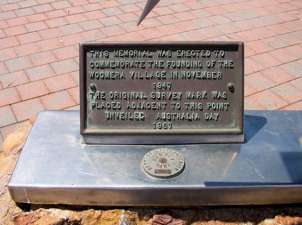 Founding of the Woomera Village memorial, Woomera, SA