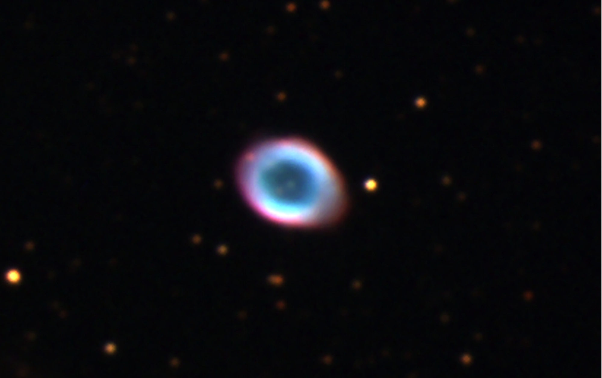 M57 Ring Nebula (2000 light years from earth) - "Baker Observatory" - Photographer © Darren Chase, Woomera