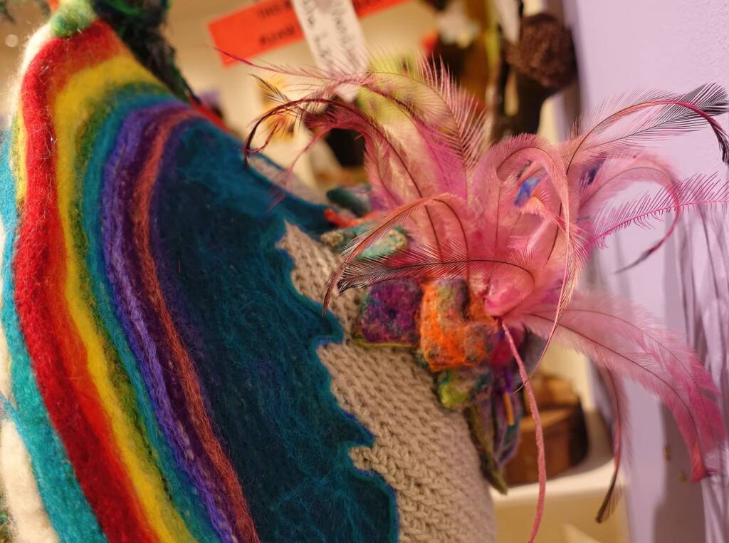 Heart Nests by Meggan Jack - Mrs Haggie's Spirit of the Land Winner category - 2022 Alice Springs Beanie Festival
