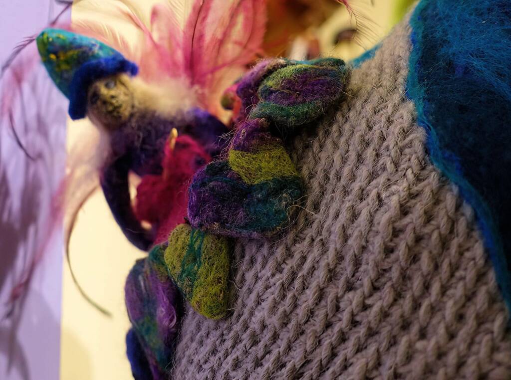 Heart Nests by Meggan Jack - Mrs Haggie's Spirit of the Land Winner category - 2022 Alice Springs Beanie Festival