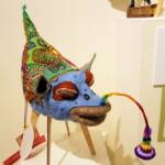 Northern Territory – Big Lipped Beanie Eater by Kristian Malinski, Special Mention The Embellishment category - 2022 Alice Springs Beanie Festival