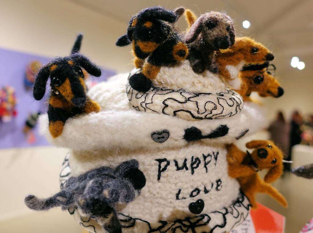"Puppy Love" by Marilyn Hunter - The Love of your Best Friend - 2022 Alice Springs Beanie Festival