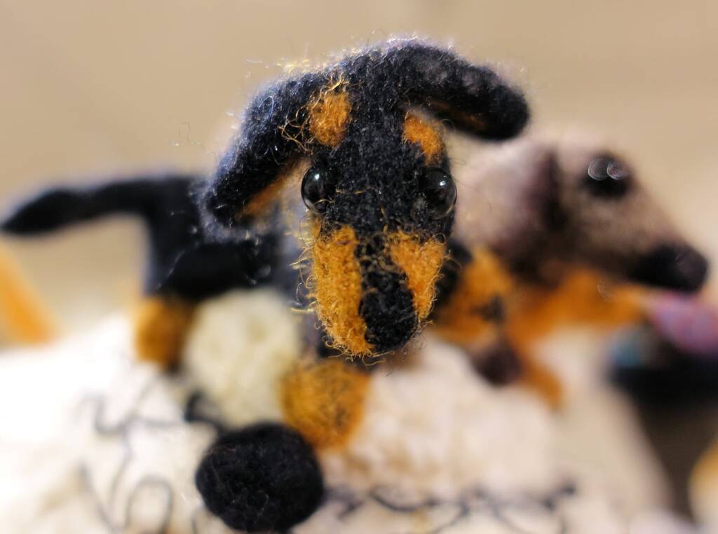 "Puppy Love" by Marilyn Hunter - The Love of your Best Friend - 2022 Alice Springs Beanie Festival
