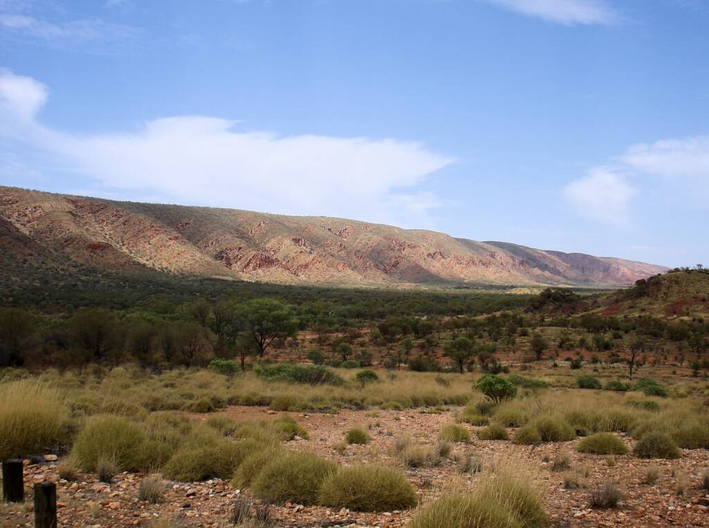 View to the left of Mount Sonder from the Mt Sonder Lookout, West MacDonnell Range
