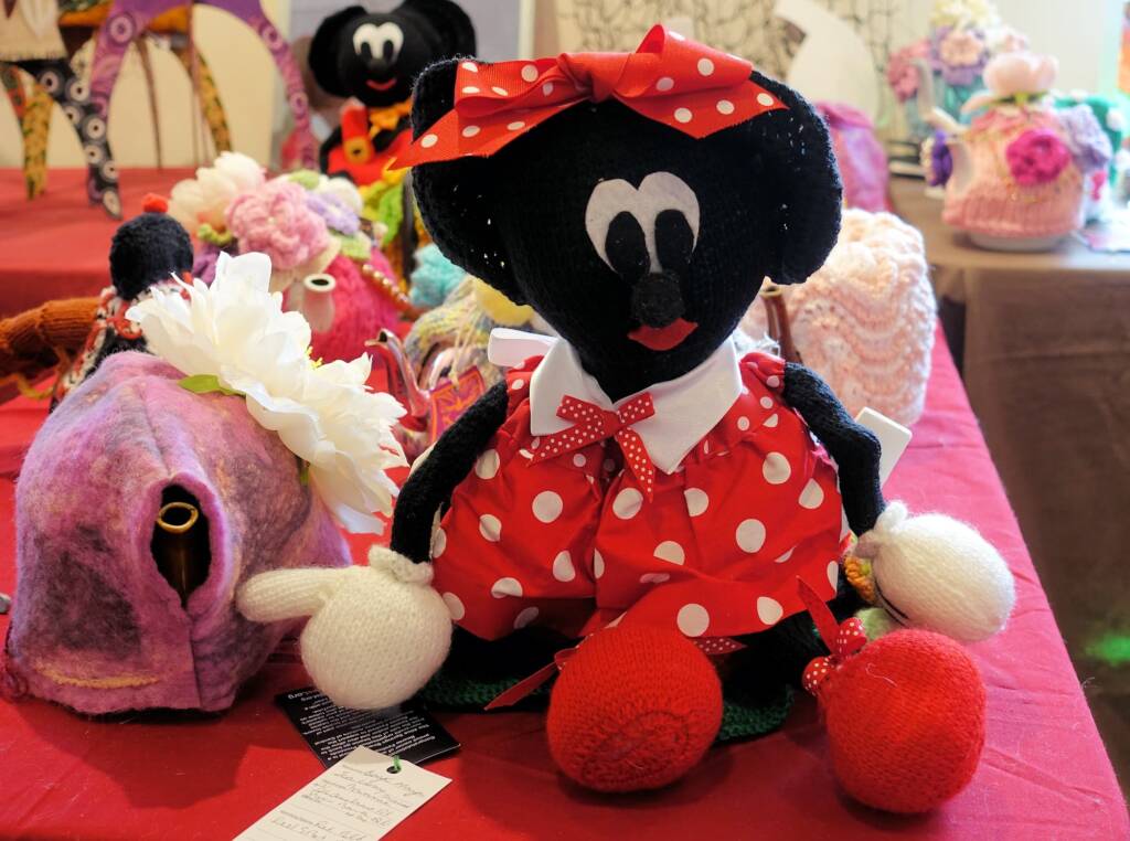 Minnie Mouse by Beryl Hayes - Alice Springs Beanie Festival 2022