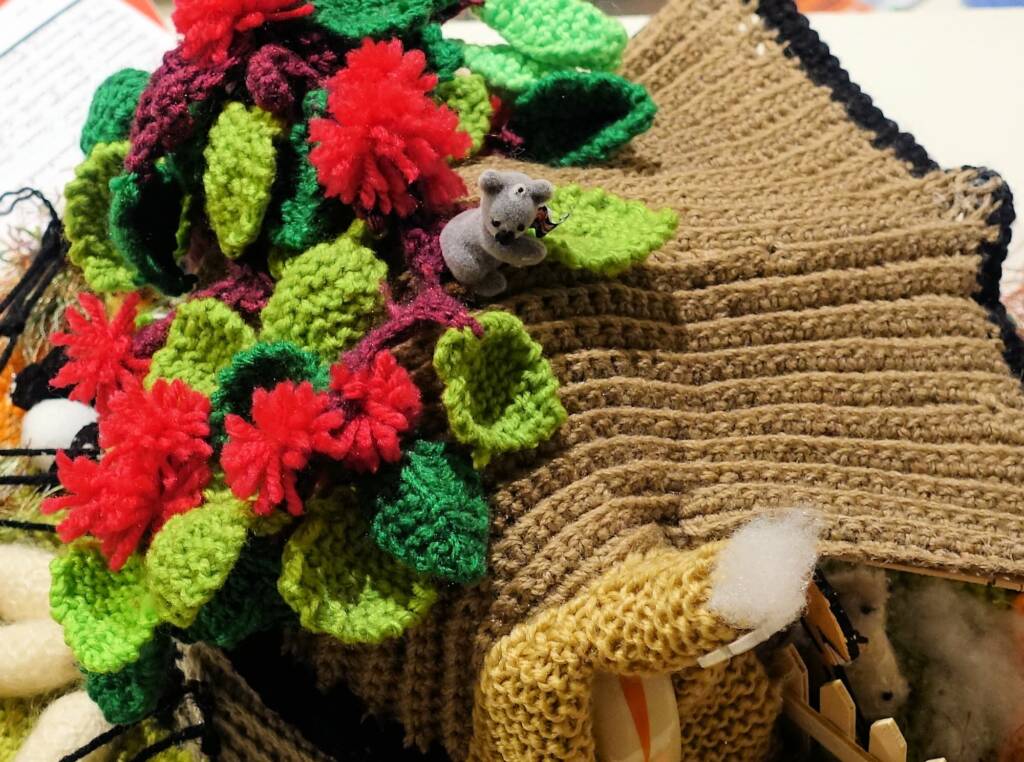 The Outback Shearing Shed by Beryl Hayes - Alice Springs Beanie Festival 2022