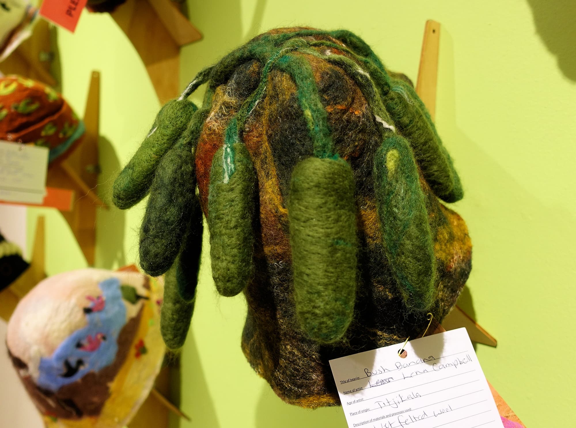 Bush Banana by Lena Campbell - Alice Springs Beanie Festival 2022