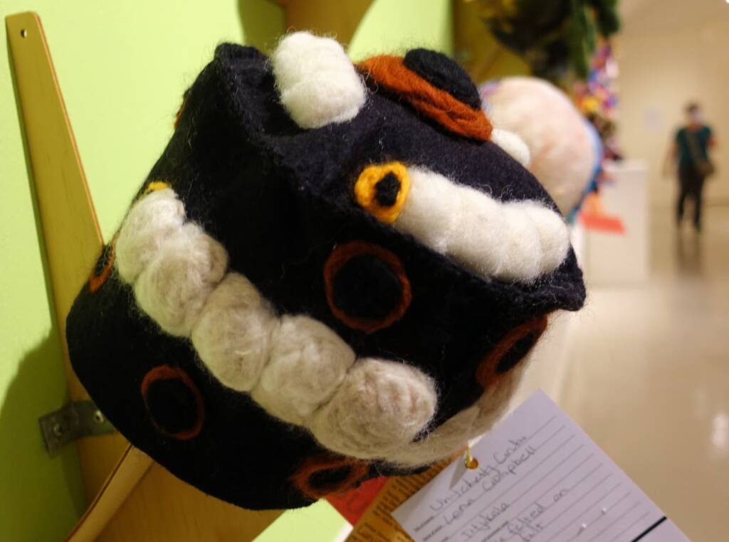 Witchetty Grubs by Lena Campbell - Alice Springs Beanie Festival 2022