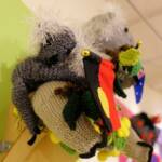 “Koala” & Baby by Beryl Hayes, Stitched Up category - 2022 Alice Springs Beanie Festival