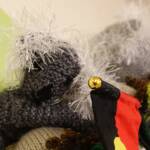 “Koala” & Baby by Beryl Hayes, Stitched Up category - 2022 Alice Springs Beanie Festival