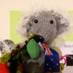 “Koala” & Baby by Beryl Hayes, Stitched Up category - 2022 Alice Springs Beanie Festival