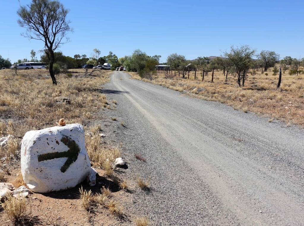 Entry into Bond Springs, Central Australia NT