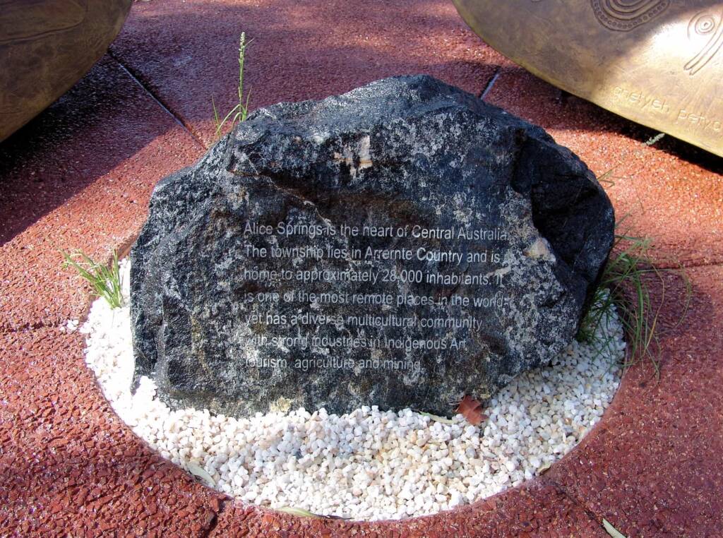 Alice Springs - heart of Central Australia - Arrernte Country - The Gathering Garden, Alice Springs NT