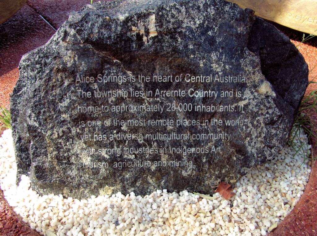 Alice Springs - heart of Central Australia - Arrernte Country - The Gathering Garden, Alice Springs NT