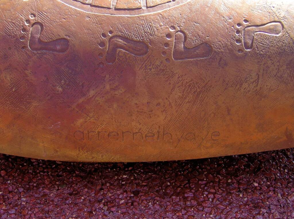 arrernethyaye - Coolamon seat in the Gathering Garden, Alice Springs NT