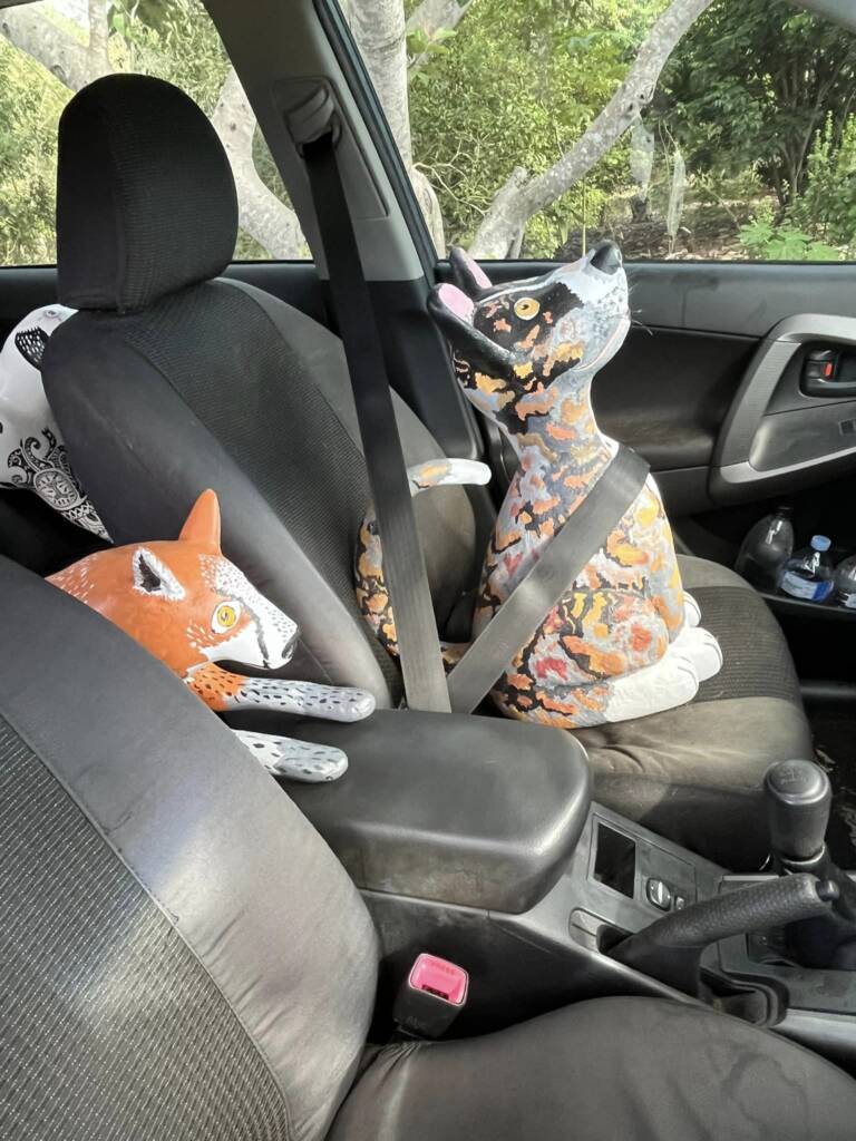 Artist & Sculptor Margaret Worthington / Clive Rouse - Outing for the dogs