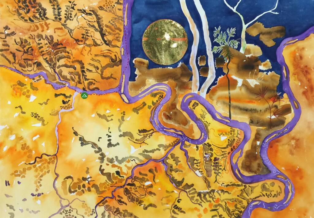 Artist Margaret Worthington - Finke River Journey