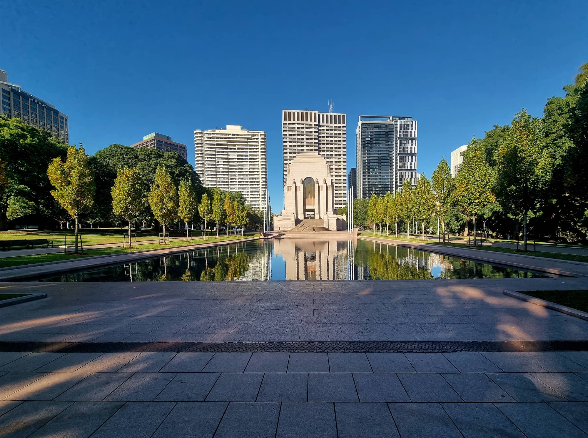 Pool of Reflection and Anzac Memorial, Hyde Park, Sydney NSW