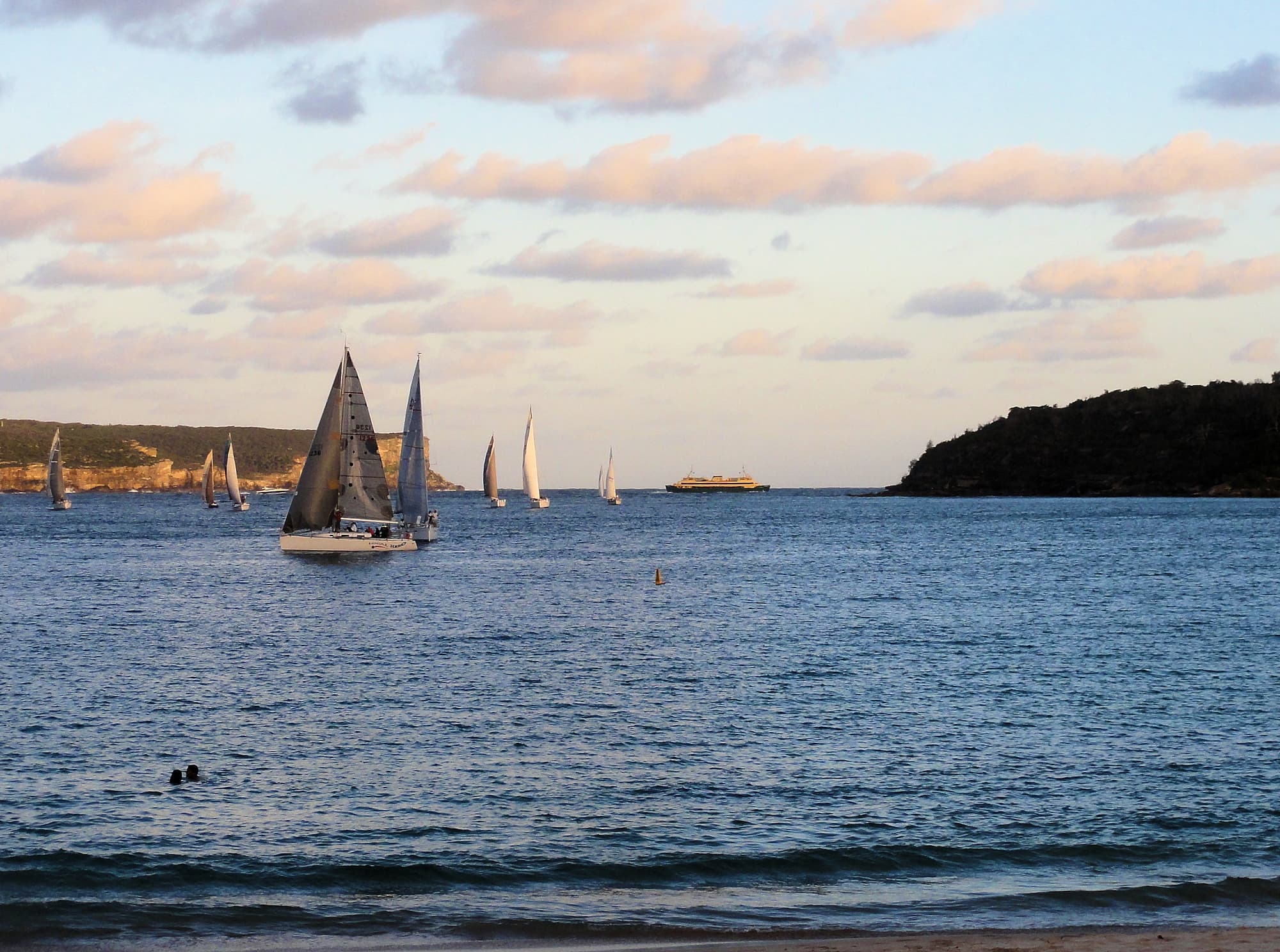 View across North Harbour from Balmoral Beach, Mosman NSW