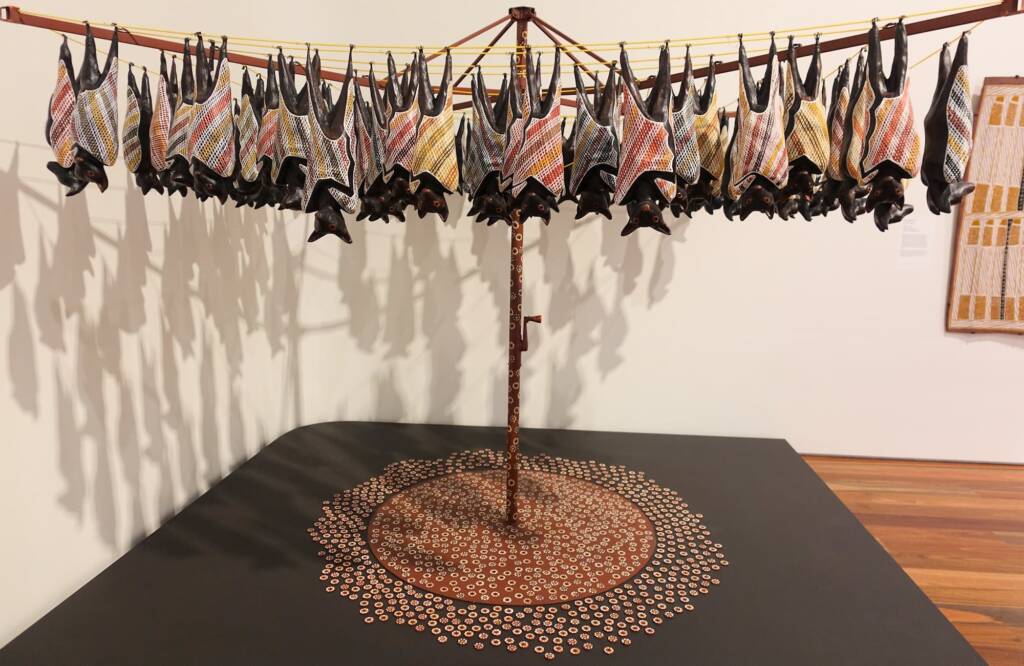 Fruit bats 1991, artist Lin Onus
