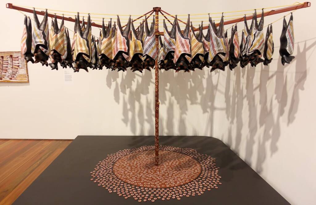 Fruit bats 1991, artist Lin Onus