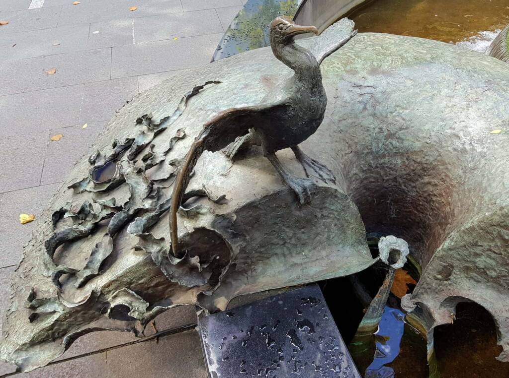 Tank Stream Fountain by sculptor Stephen Walker, Herald Square, Sydney NSW