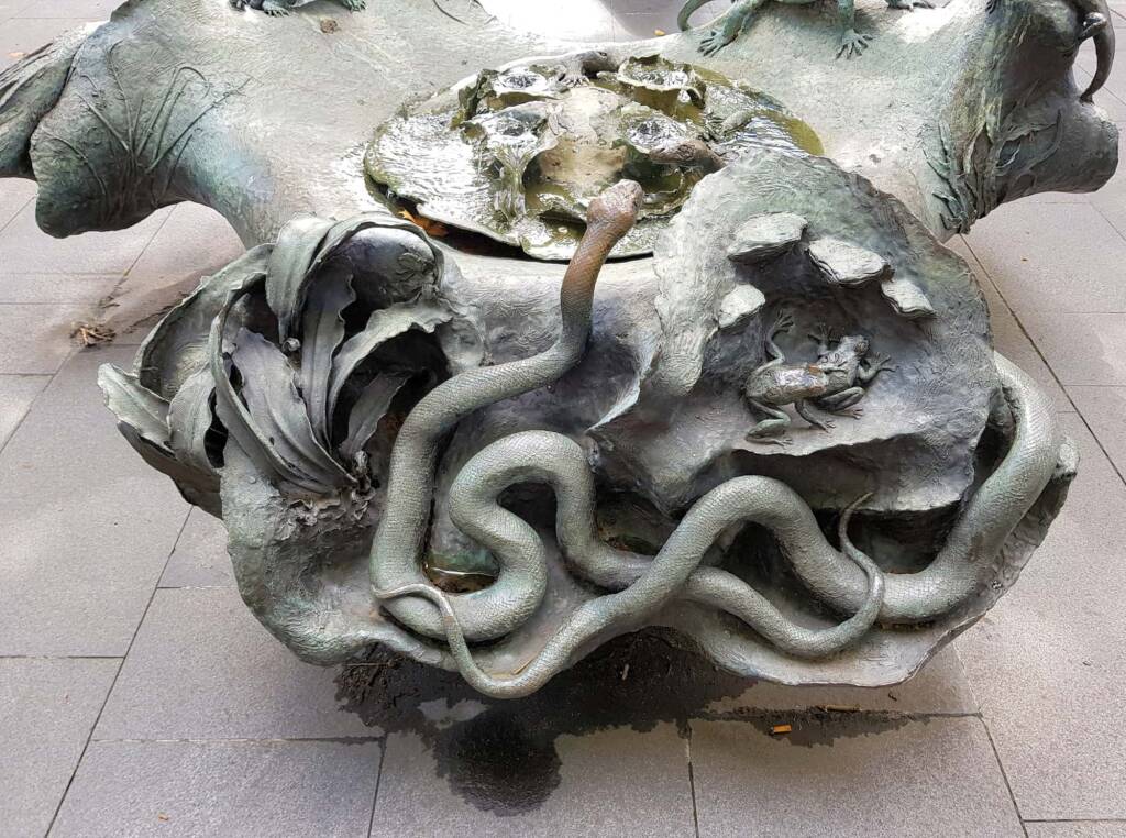Tank Stream Fountain by sculptor Stephen Walker, Herald Square, Sydney NSW