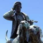 Huntsman and dogs by Henri Alfred Marie Jacquemart c1879, Royal Botanic Garden Sydney NSW