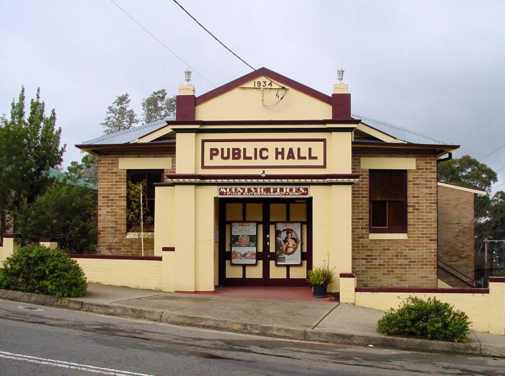Built in 1934 Mount Vic Flicks, Mount Victoria, Blue Mountains NSW