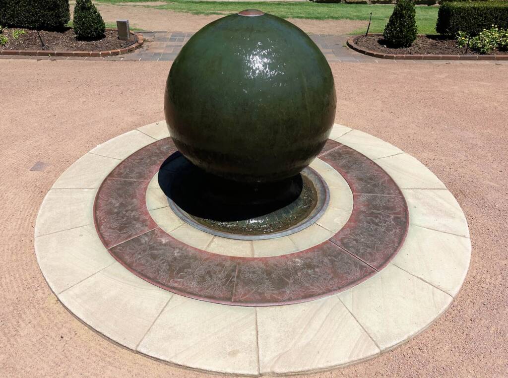 Sensory Fountain, artist Tim Jones, Art Foundry (Elphinstone, VIC), Royal Botanic Garden Sydney NSW