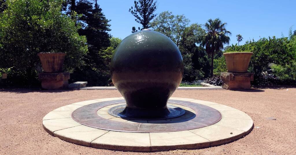 Sensory Fountain, artist Tim Jones, Art Foundry (Elphinstone, VIC), Royal Botanic Garden Sydney NSW