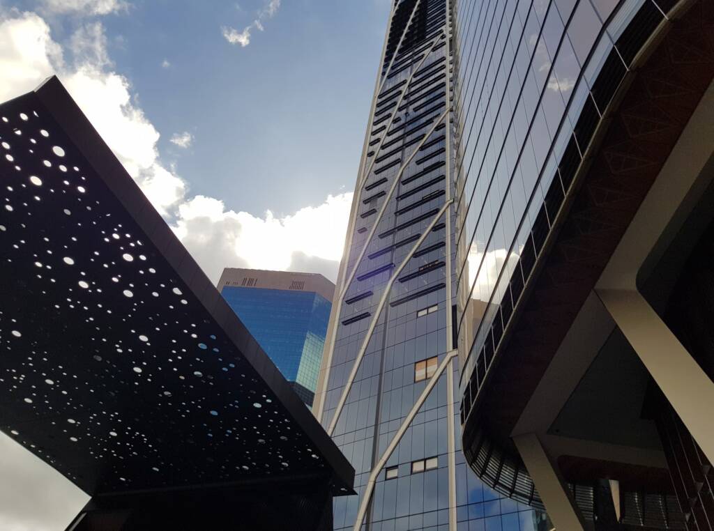 View looking up in the CBD, Sydney NSW