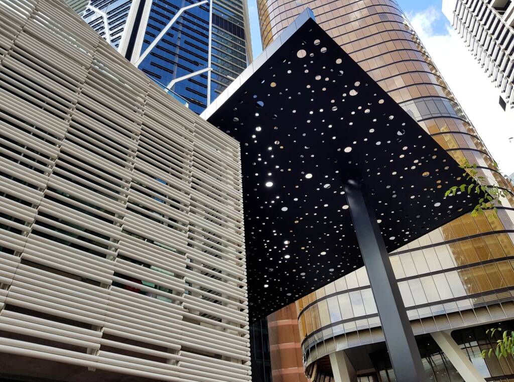 View looking up in the CBD, Sydney NSW