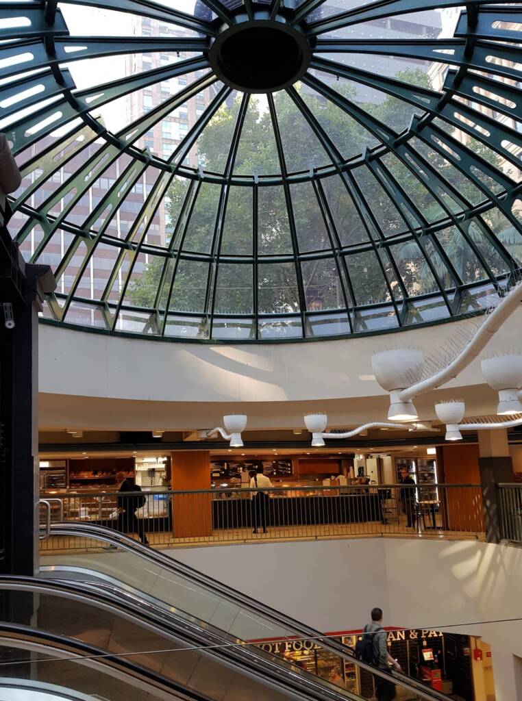 Station Dome and Escalator down to Wynyard Station, Sydney NSW