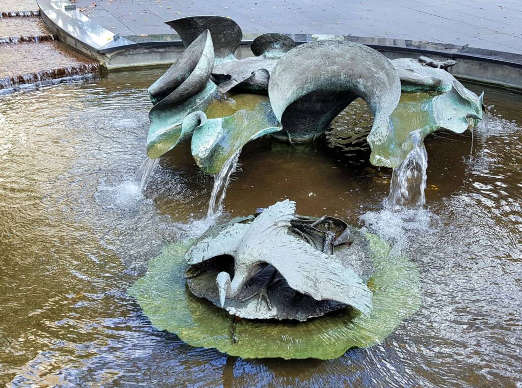 Tank Stream Fountain by sculptor Stephen Walker, Herald Square, Sydney NSW