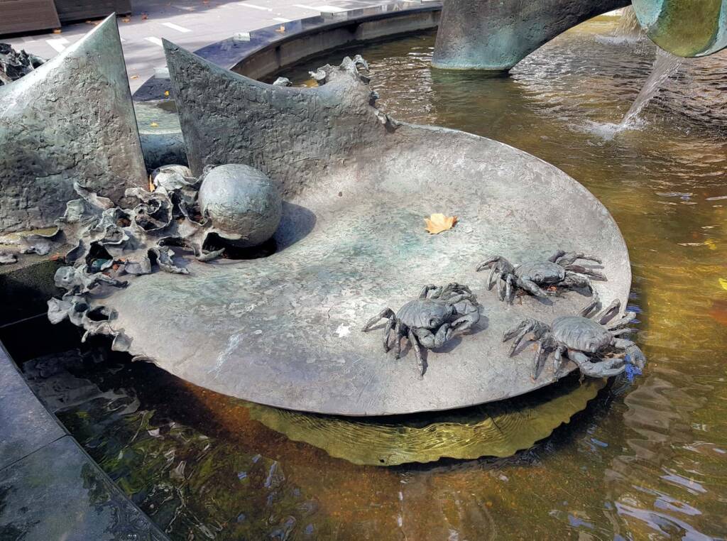 Tank Stream Fountain by sculptor Stephen Walker, Herald Square, Sydney NSW