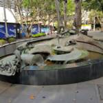 Tank Stream Fountain by sculptor Stephen Walker, Herald Square, Sydney NSW
