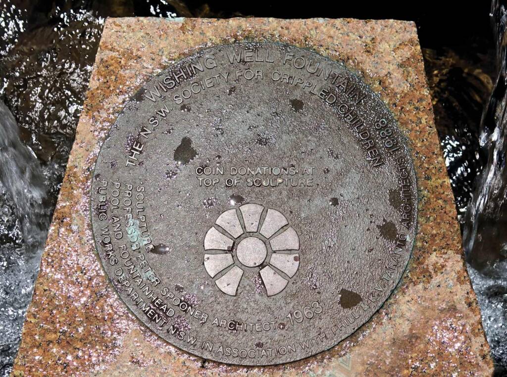 Wishing Well Fountain, Professor Peter Spooner, Sydney NSW