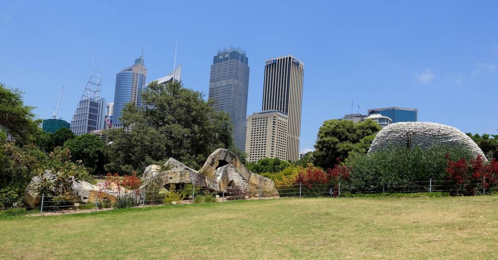 Wurrungwuri (This Side Of The Water) by Chris Booth 2011, Royal Botanic Garden Sydney NSW