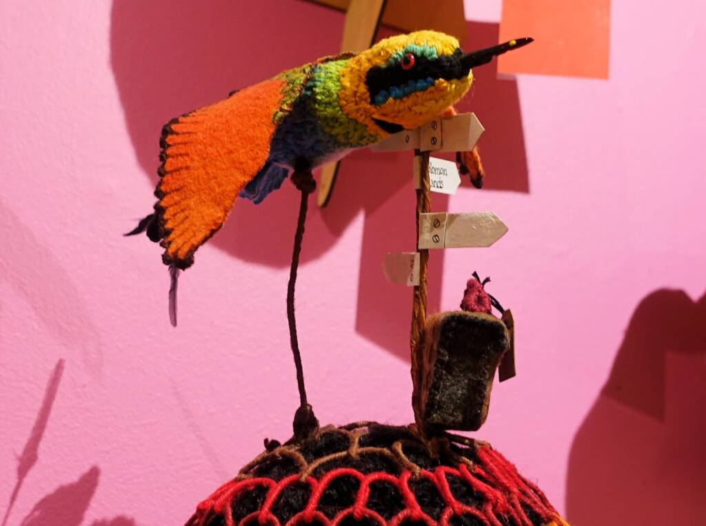 "935 leagues over the Sea" by Cathryn Merry (Kate), Alice Springs NT, Alice Springs Beanie Festival 2023
