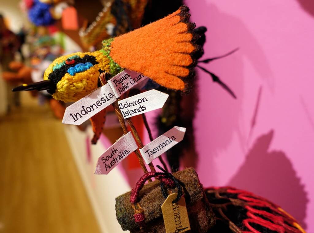"935 leagues over the Sea" by Cathryn Merry (Kate), Alice Springs NT, Alice Springs Beanie Festival 2023