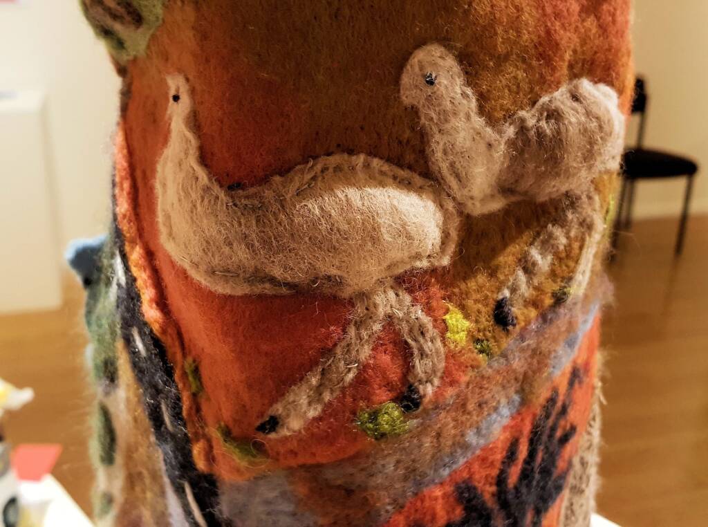 Emus - Amazing Australia by Pat Meehan, Albury NSW, Alice Springs Beanie Festival 2023