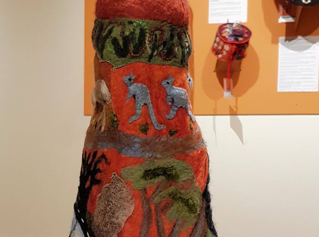 Kangaroos - Amazing Australia by Pat Meehan, Albury NSW, Alice Springs Beanie Festival 2023